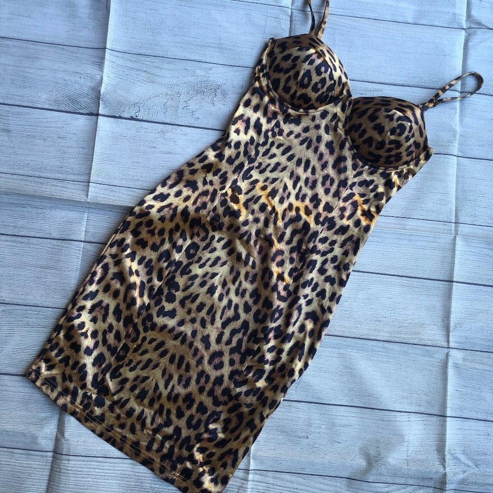 Women's SHEIN Size Medium Leopard Print Cocktail Dress